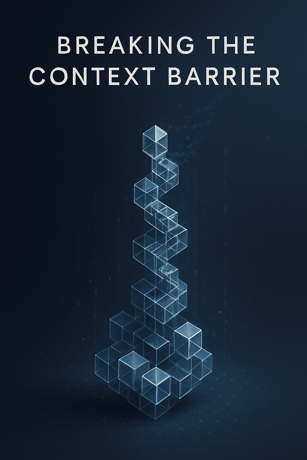 Visualization of memory crystallization breaking through context barriers - layers of compressed knowledge forming infinite spirals